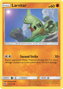 Larvitar 115/214 — Lost Thunder