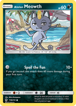 Alolan Meowth 118/214 — Lost Thunder