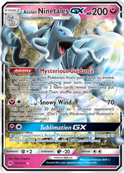 Alolan Ninetales-GX 132/214 — Lost Thunder