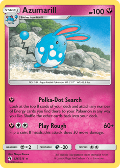 Azumarill 136/214 — Lost Thunder