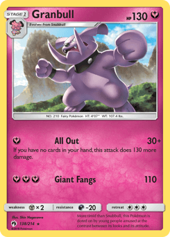 Granbull 138/214 — Lost Thunder
