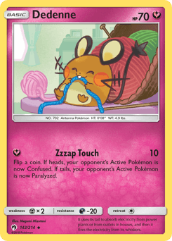 Dedenne 142/214 — Lost Thunder