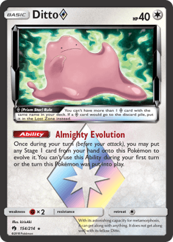 Ditto ◇ 154/214 — Lost Thunder