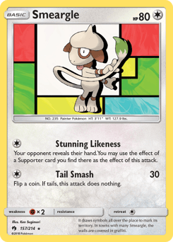 Smeargle 157/214 — Lost Thunder
