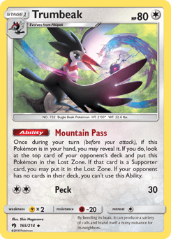 Trumbeak 165/214 — Lost Thunder