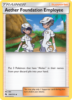 Aether Foundation Employee 168/214 — Lost Thunder