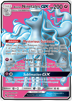 Alolan Ninetales-GX 205/214 — Lost Thunder