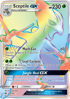 Sceptile-GX 216/214 — Lost Thunder