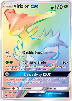 Virizion-GX 217/214 — Lost Thunder