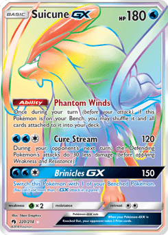 Suicune-GX 220/214 — Lost Thunder