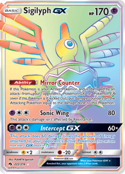 Sigilyph-GX 222/214 — Lost Thunder