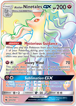 Alolan Ninetales-GX 225/214 — Lost Thunder