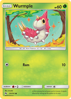 Wurmple 23/214 — Lost Thunder
