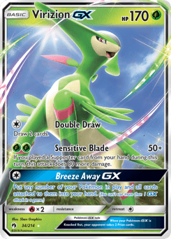 Virizion-GX 34/214 — Lost Thunder