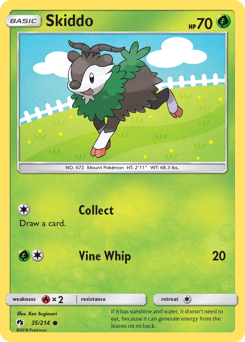 Skiddo 35/214 — Lost Thunder