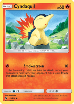 Cyndaquil 39/214 — Lost Thunder