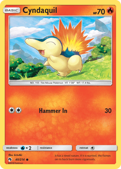 Cyndaquil 40/214 — Lost Thunder
