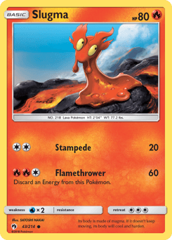 Slugma 43/214 — Lost Thunder