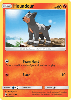 Houndour 45/214 — Lost Thunder
