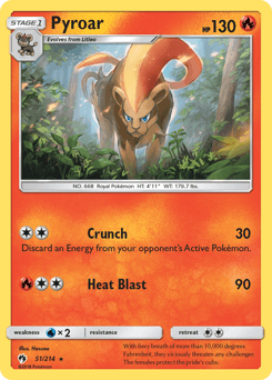 Pyroar 51/214 — Lost Thunder