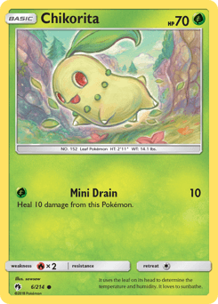 Chikorita 6/214 — Lost Thunder