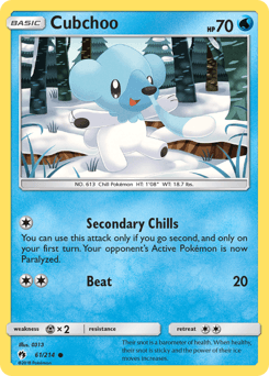 Cubchoo 61/214 — Lost Thunder