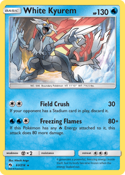 White Kyurem 63/214 — Lost Thunder