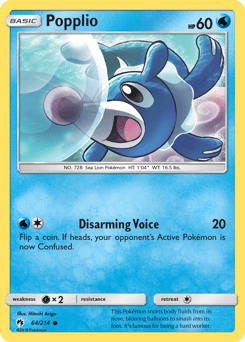Popplio 64/214 — Lost Thunder