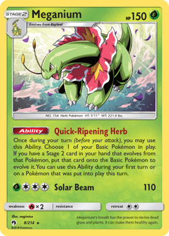 Meganium 8/214 — Lost Thunder