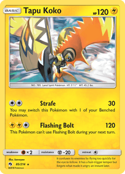 Tapu Koko 85/214 — Lost Thunder