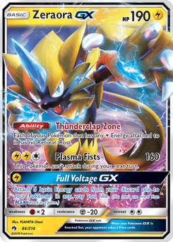 Zeraora-GX 86/214 — Lost Thunder