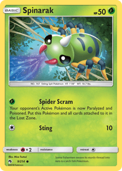 Spinarak 9/214 — Lost Thunder
