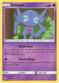 Sableye 96/214 — Lost Thunder