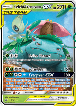 Celebi & Venusaur-GX 1/181 — Team Up