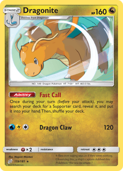 Dragonite 119/181 — Team Up