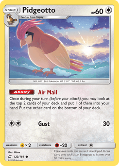 Pidgeotto 123/181 — Team Up