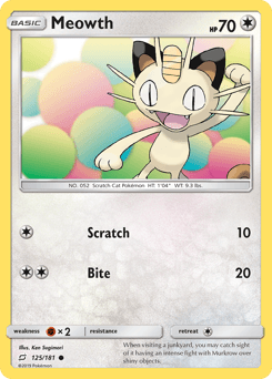 Meowth 125/181 — Team Up
