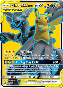 Pikachu & Zekrom-GX 162/181 — Team Up