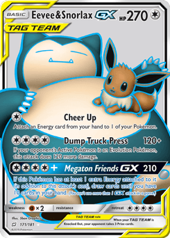 Eevee & Snorlax-GX 171/181 — Team Up