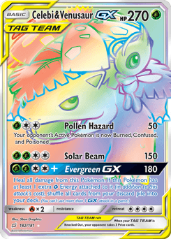 Celebi & Venusaur-GX 182/181 — Team Up