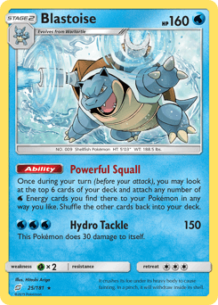 Blastoise 25/181 — Team Up
