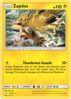Zapdos 40/181 — Team Up