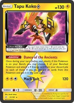Tapu Koko ◇ 51/181 — Team Up