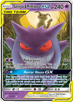 Gengar & Mimikyu-GX 53/181 — Team Up