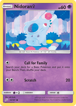 Nidoran ♀ 54/181 — Team Up