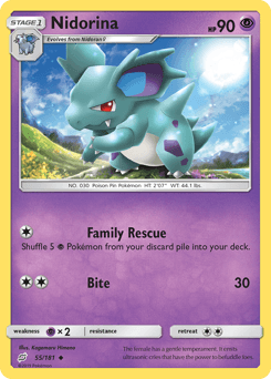 Nidorina 55/181 — Team Up