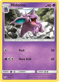 Nidorino 58/181 — Team Up