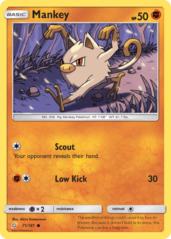 Mankey 71/181 — Team Up
