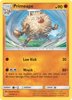 Primeape 72/181 — Team Up