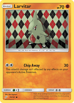 Larvitar 79/181 — Team Up